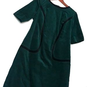 Boden Corduroy Colorblocked  3/4 Sleeve  Sheath Dress